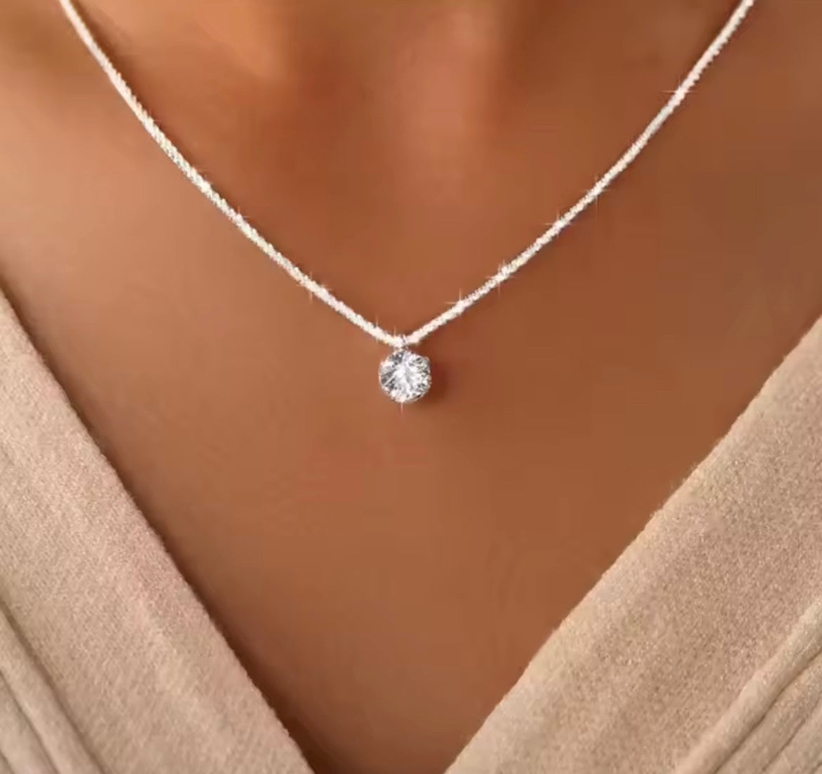 TEN CARATS S925 Sterling Silver VVS1 Moissanite Classic Crown Necklace
