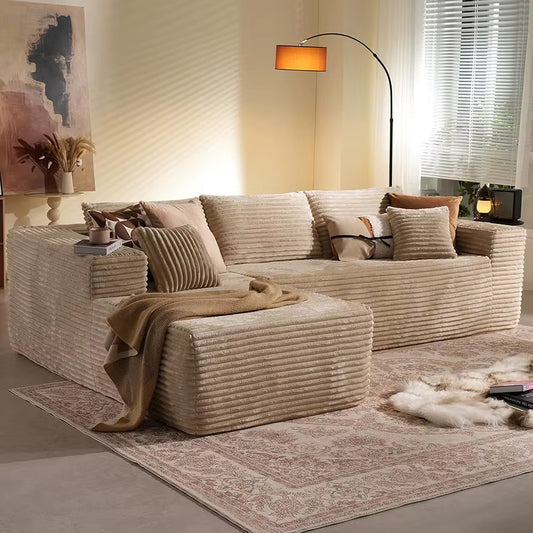 Corduroy Luxe Modular Sectional Sofa with Chaise